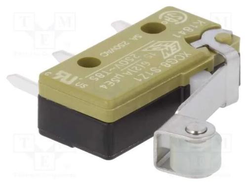 Microinterruptor Snap Action, com Alavanca (Com Rolo), Spdt