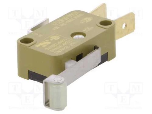 Microinterruptor Snap Action, com Alavanca (Com Rolo), Spdt