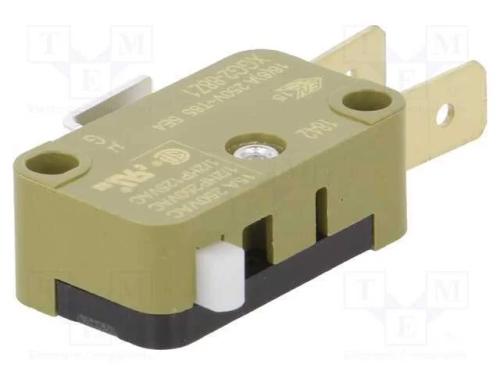 Microinterruptor Snap Action, Spdt, 16a/250vac, On-(On), Pos: 2
