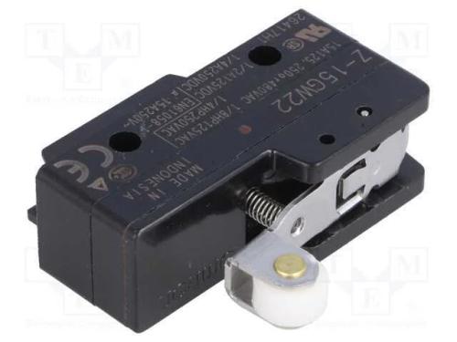Microinterruptor SNAP ACTION, com alavanca curta,.