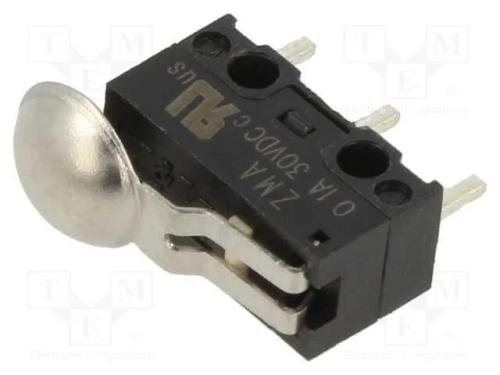 Microinterruptor SNAP ACTION, SPDT, 0,1A/125VAC, .