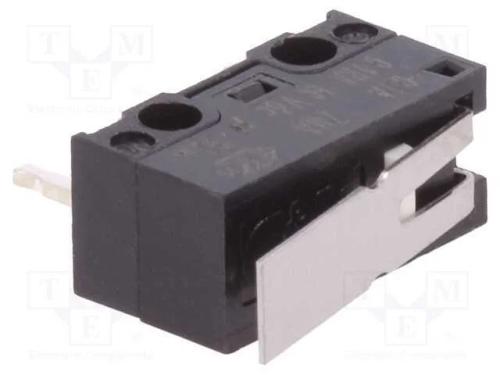 Microinterruptor SNAP ACTION, com alavanca, SPDT,.