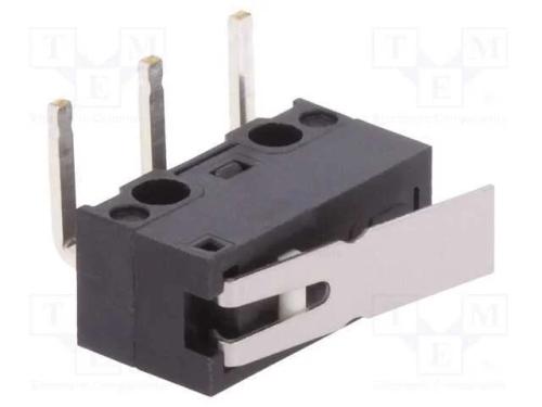 Microinterruptor SNAP ACTION, com alavanca, SPDT,.