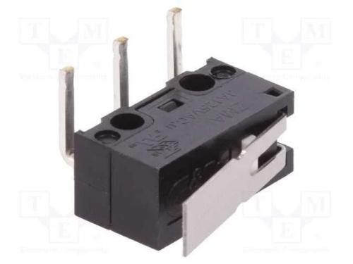 Microinterruptor SNAP ACTION, com alavanca, SPDT,.