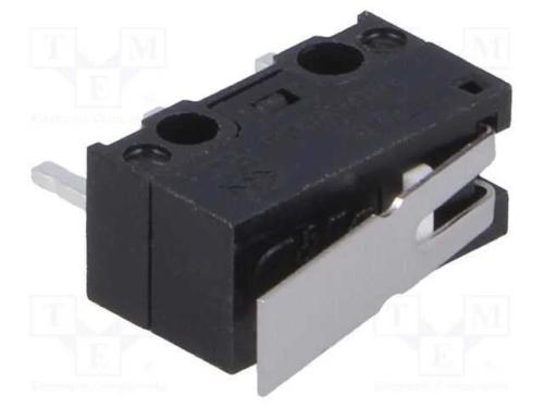 Microinterruptor SNAP ACTION, com alavanca, SPDT,.
