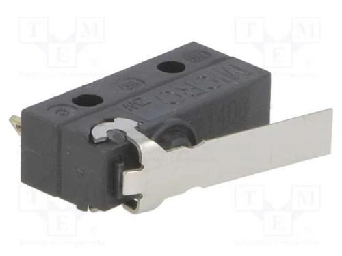 Microinterruptor SNAP ACTION, com alavanca, SPDT,.