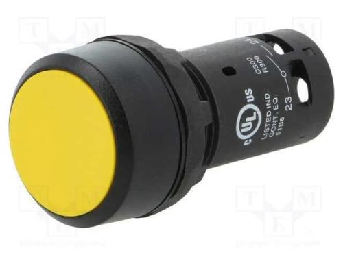 Interruptor: de Pressão, 22mm, Pos.Estáv: 1, No, Amarelo, Não Disp.