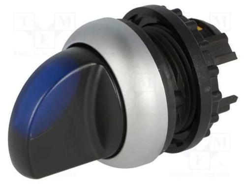 Interruptor: Giratório, 22mm, Pos.Estáv: 1, Azul, M22-Fled,M22-Led