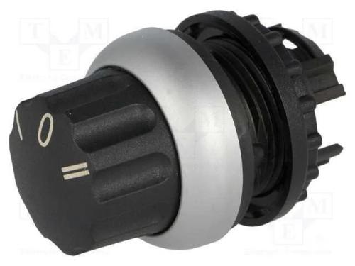 Interruptor: Giratório, 22mm, Pos.Estáv: 3, Preto, Não Disp, Ip66