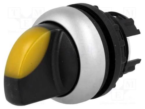 Interruptor: Giratório, 22mm, Pos.Estáv: 2, Amarelo, Ip67, Pos: 2
