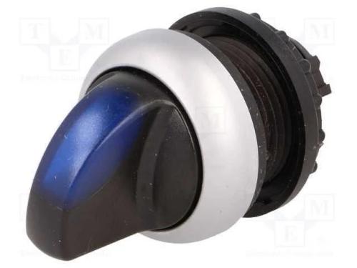 Interruptor: Giratório, 22mm, Pos.Estáv: 3, Azul, M22-Fled,M22-Led