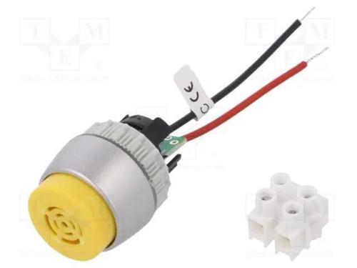 Sinalizador de Som, 22mm, Ip20, 22mm, St22, 24vdc