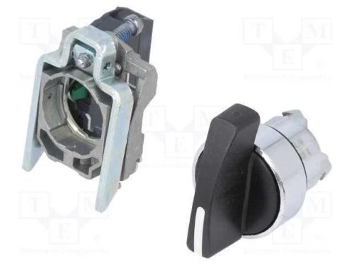 Interruptor: Giratório, 22mm, No, Preto, Não Disp, 3a/240vac, Ip66