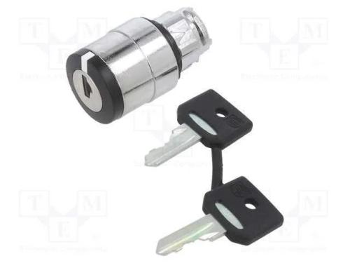 Interruptor: Giratório com Chave, 22mm, Pos.Estáv: 2, Preto, Ip66