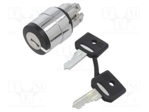 Interruptor: Giratório com Chave, 22mm, Pos.Estáv: 2, Preto, Ip66