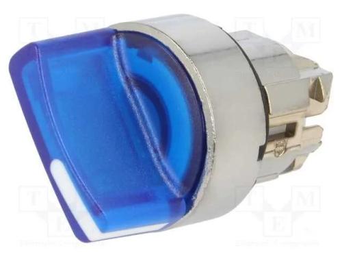 Interruptor: Giratório, 22mm, Pos.Estáv: 2, Azul, Led, Ip66, Pos: 2