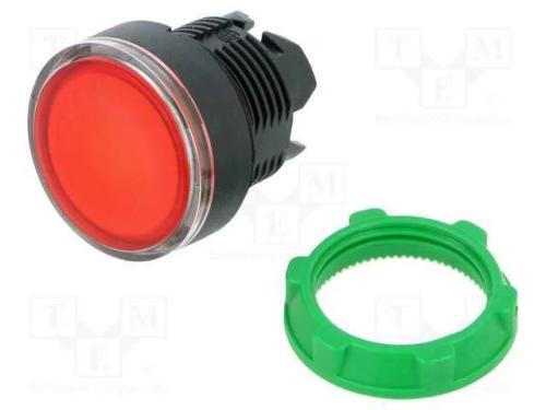 Interruptor: de Pressão, 22mm, Pos.Estáv: 2, Vermelho, Ip66, Plano
