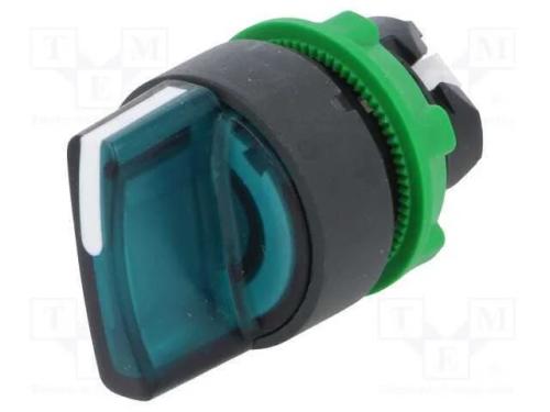 Interruptor: Giratório, 22mm, Pos.Estáv: 2, Verde, Led, Ip66, Pos: 2