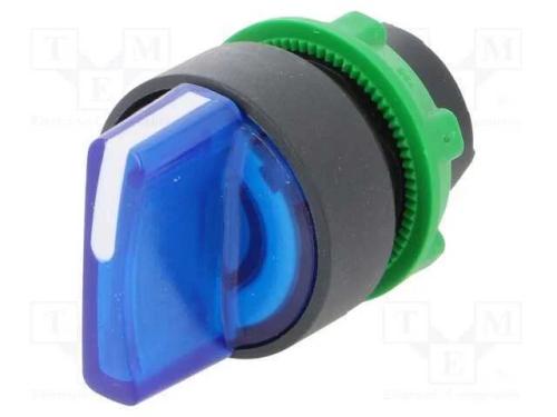 Interruptor: Giratório, 22mm, Pos.Estáv: 2, Azul, Led, Ip66, Pos: 2
