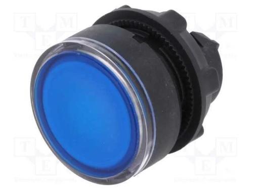 Interruptor: de pressão, 22mm, Pos.estáv: 1, azul.