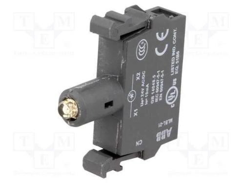 Componente de iluminação, 22mm, Ilum: LED, fronta.
