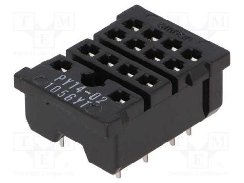 Base, PIN: 14, 5A, 250VAC, H3YN-2,H3YN-4,MY4,MY4N.