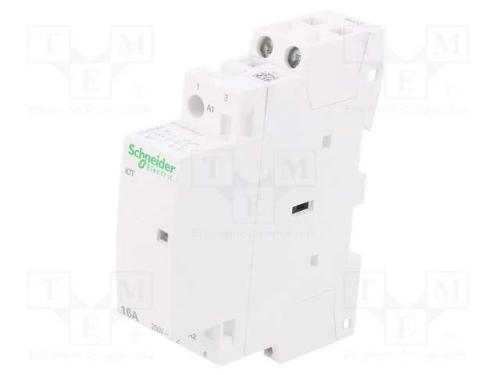 Contator: 2-De Polo de Instalação, 16a, 220vac, No X2, Ip20, 500v