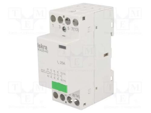 Contator: 4-De Polo de Instalação, 25a, 24vac, No X4