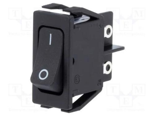 Rocker, Dpst, Pos: 2, On-Off, 10a/250vac, Ip40, 1.