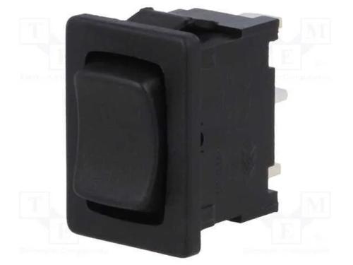 ROCKER, SP3T, Pos: 3, (ON)-OFF-(ON), 6A/250VAC, p.