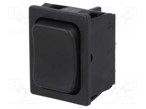 ROCKER, DP3T, Pos: 3, (ON)-OFF-(ON), 6A/250VAC, p.