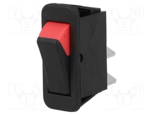 ROCKER, SPST, Pos: 2, ON-OFF, 16A/250VAC, preto-v.