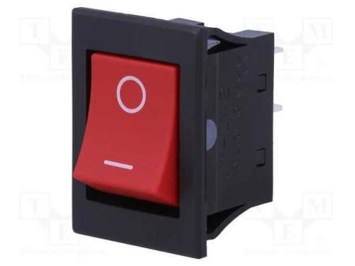ROCKER, DPST-NO + DPST-NC, Pos: 2, OFF-ON, 16A/25.