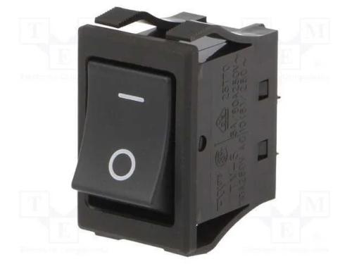ROCKER, DPST-NO + DPST-NC, Pos: 2, OFF-ON, 10A/25.