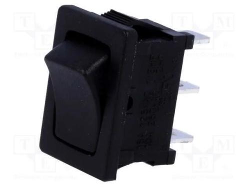 ROCKER, SPDT, Pos: 2, ON-ON, 10A/250VAC, preto, n.
