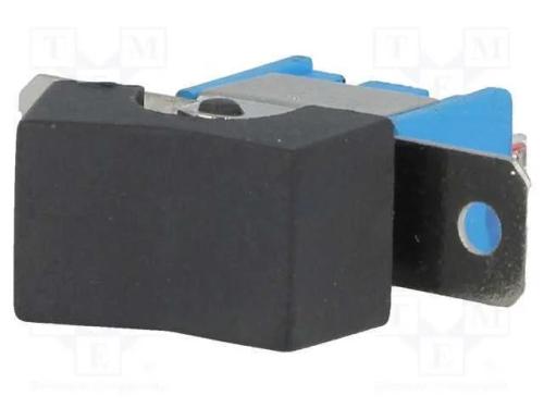 ROCKER, SPDT, Pos: 2, ON-ON, 3A/250VAC, preto, nã.
