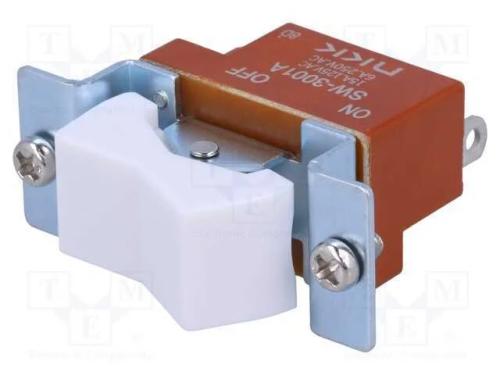 ROCKER, SPST, Pos: 2, ON-OFF, 15A/125VDC, Rcontac.