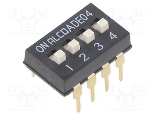 Interruptor: DIP-SWITCH, ON-OFF, 0,1A/24VDC, Pos:.