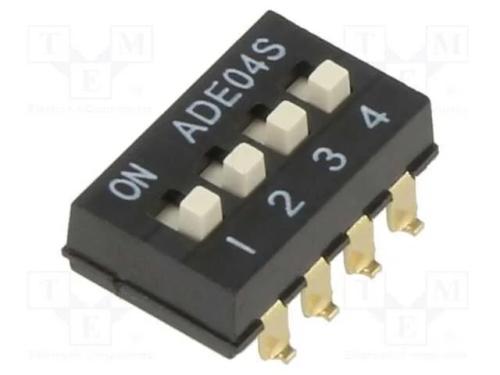 Interruptor: DIP-SWITCH, ON-OFF, 0,1A/24VDC, Pos:.