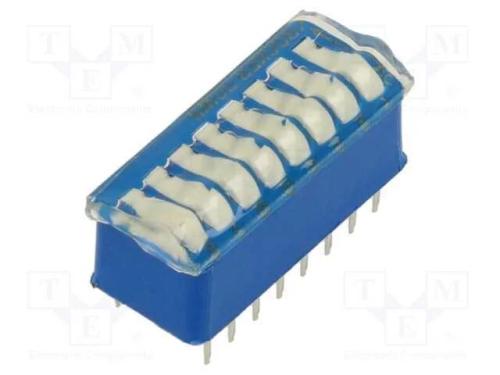Interruptor: DIP-SWITCH, ON-OFF, 1A/40VDC, Pos: 2.