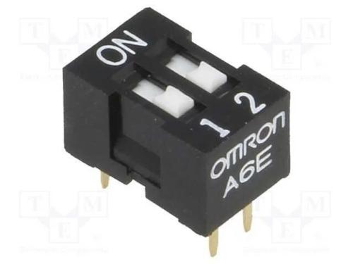 Interruptor: DIP-SWITCH, Quantidade de secções: 2.