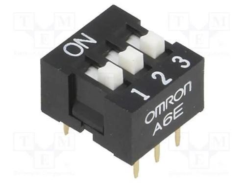 Interruptor: DIP-SWITCH, Quantidade de secções: 3.