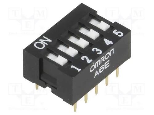Interruptor: DIP-SWITCH, Quantidade de secções: 5.