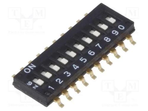 Interruptor: DIP-SWITCH, Quantidade de secções: 1.