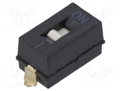 Interruptor: DIP-SWITCH, Quantidade de secções: 1.