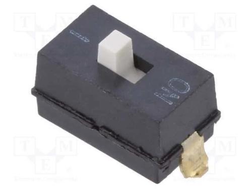 Interruptor: DIP-SWITCH, Quantidade de secções: 1.