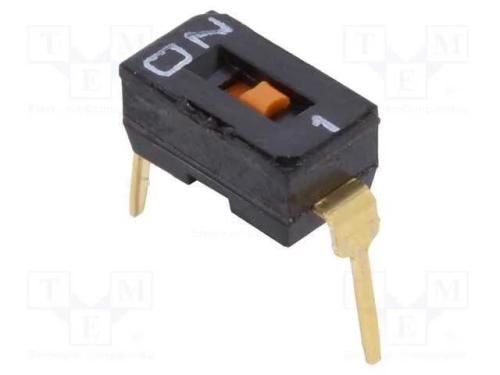 Interruptor: DIP-SWITCH, Quantidade de sec&ccedil;&otilde;es: 1.