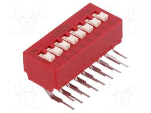Interruptor: Dip-Switch, Quantidade de Secções: 8, Off-On, Pos: 2