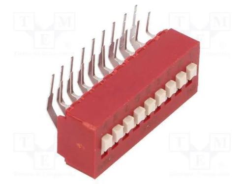 Interruptor: Dip-Switch, Quantidade de Secções: 9.