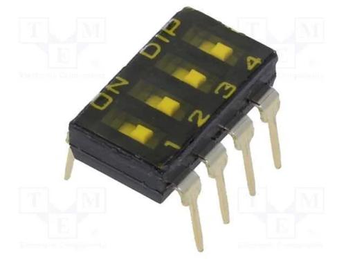 Interruptor: Dip-Switch, Off-On, 0,025a/24vdc, Pos: 2, -40÷85c